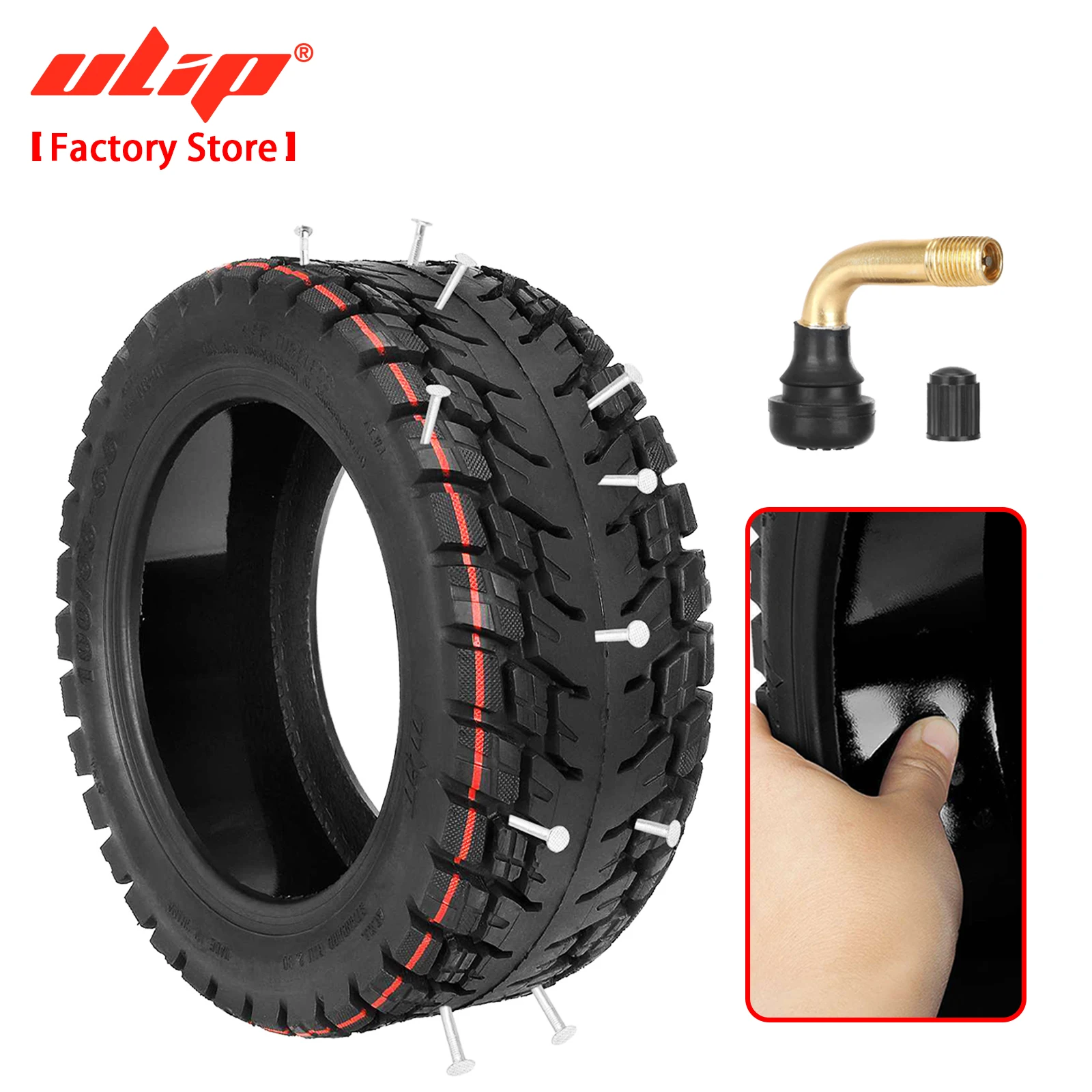 ULIP 100/65-6.5 Self-healing Scooter Tire Puncture-Proof Heavy Duty Wear Slip Tyre for Zero 11X/VSETT 11+/Kukirin G4 Max Scooter
ULIP 100/65-6.5 Self-healing Scooter Tire Puncture-Proof Heavy Duty Wear Slip Tyre for Zero 11X/VSETT 11+/Kukirin G4 Max Scooter