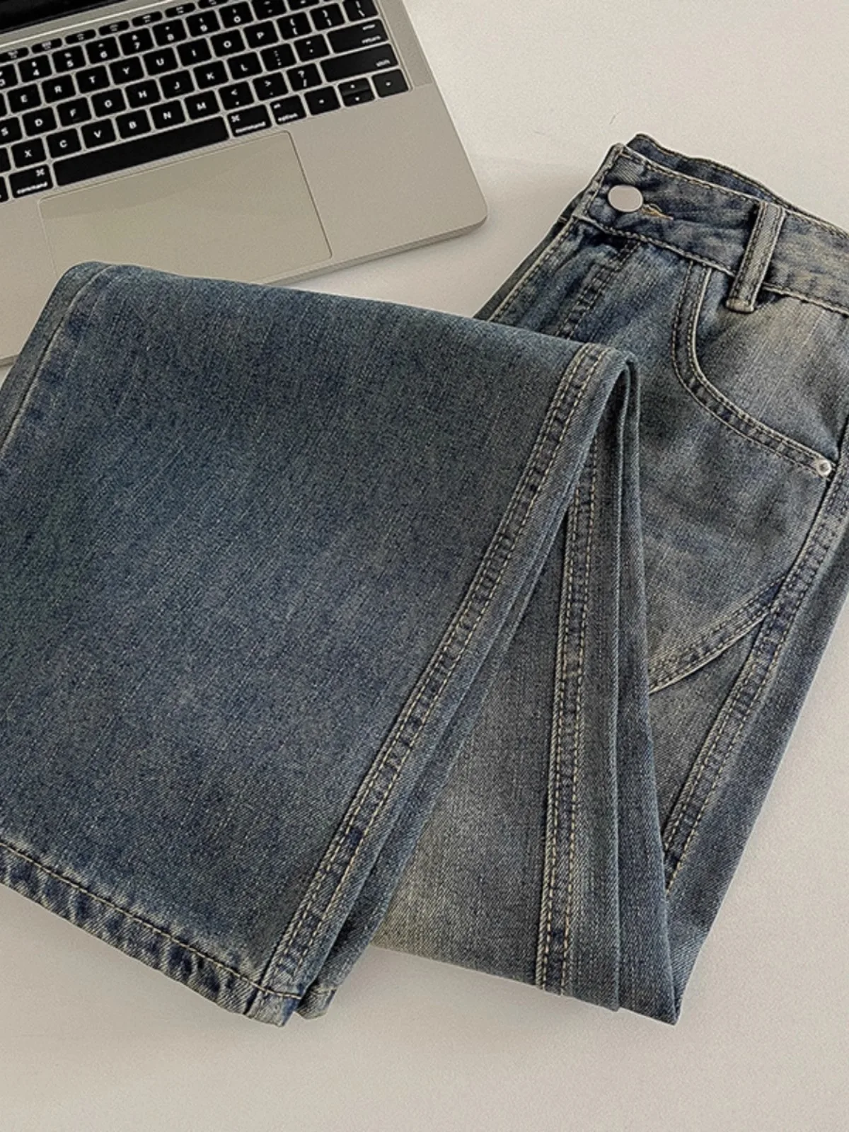 Retro Waed Men's Jeans Spring Autumn Loose Straight Leg Wide Leg Pants American Trendy Brand Casual Youth Faion
Retro Waed Men's Jeans Spring Autumn Loose Straight Leg Wide Leg Pants American Trendy Brand Casual Youth Faion