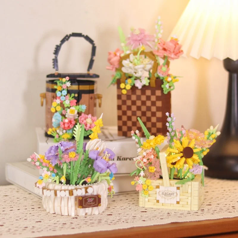 Flower Succulents Building Blocks Bag Eternal Basket Bonsai Gardens Romantic DIY Potted Plants Model Toys Gifts
Flower Succulents Building Blocks Bag Eternal Basket Bonsai Gardens Romantic DIY Potted Plants Model Toys Gifts