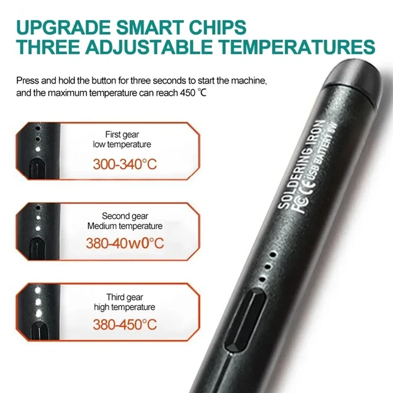 AA01-5V Micro-USB комплект паяльника, с аккумулятором, беспроводной паяльник, портативный электросварочный аппарат, ручка для пайки
AA01-5V Micro-USB комплект паяльника, с аккумулятором, беспроводной паяльник, портативный электросварочный аппарат, ручка для пайки