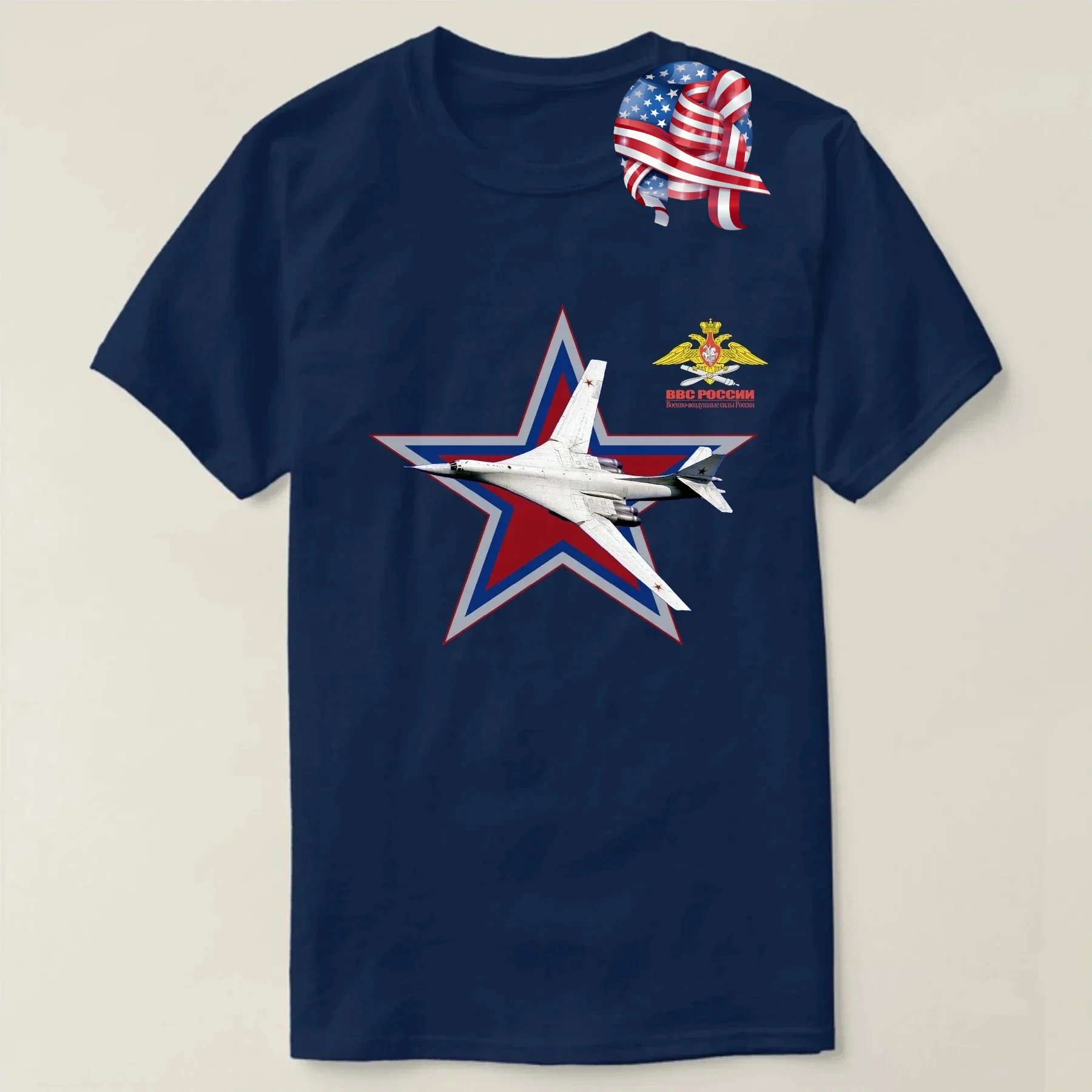 Футболка Strategic Bomber с гербом русских ВВС Red Star Tu-160. Мужская футболка премиум-класса из хлопка с коротким рукавом и круглым вырезом, новинка S-3XL
Футболка Strategic Bomber с гербом русских ВВС Red Star Tu-160. Мужская футболка премиум-класса из хлопка с коротким рукавом и круглым вырезом, новинка S-3XL