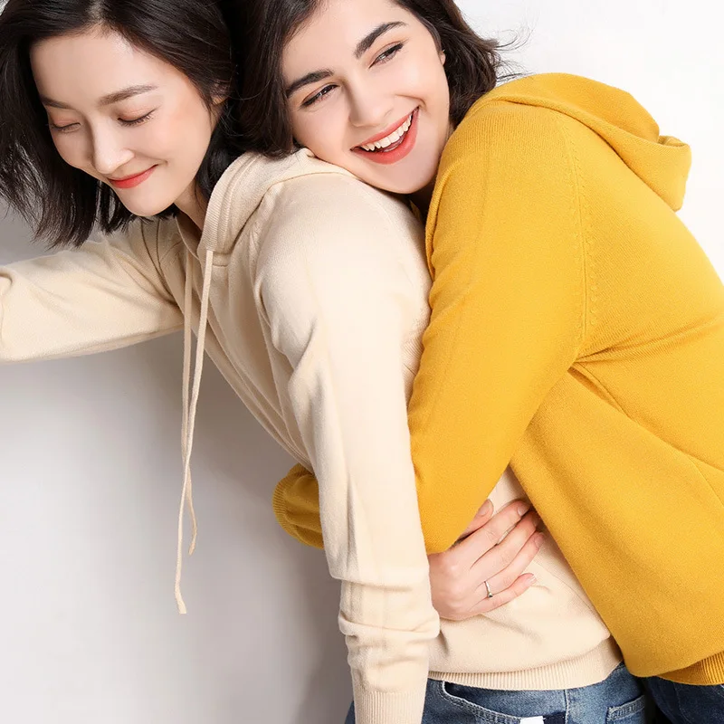 Cashmere Knitted Sweater Women Autumn Winter Tracksuit Long Sleeve Pullover Female Jumper Knitwear Hooded Hoodies Sweatshirt
Cashmere Knitted Sweater Women Autumn Winter Tracksuit Long Sleeve Pullover Female Jumper Knitwear Hooded Hoodies Sweatshirt