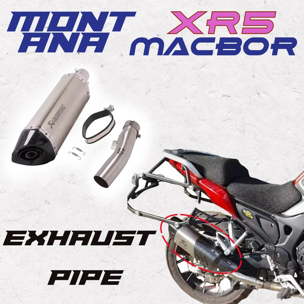 New For Macbor Montana XR5 MontanaXR5 Motorcycle Exhaust System Muffler Tube Modify Middle Link Pipe
New For Macbor Montana XR5 MontanaXR5 Motorcycle Exhaust System Muffler Tube Modify Middle Link Pipe
