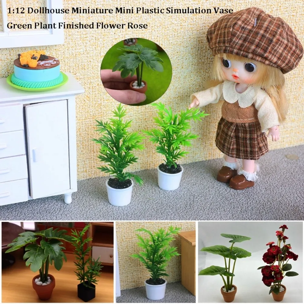 1:12 Dollhouse Miniature Simulation Vase Plastic 8 Styles Finished Flower Taro Leaf Potted Plant Miniature Dollhouse Decorations
1:12 Dollhouse Miniature Simulation Vase Plastic 8 Styles Finished Flower Taro Leaf Potted Plant Miniature Dollhouse Decorations