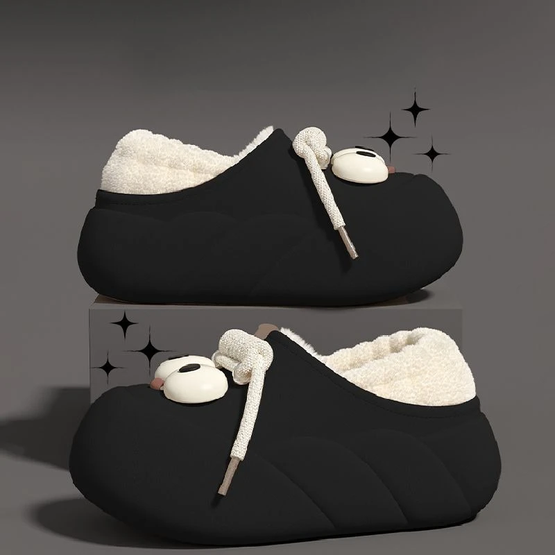 Cartoon Big Eyes Warm Plush Slippers Waterproof Non-slip Home Cotton Shoes for Women Men
Cartoon Big Eyes Warm Plush Slippers Waterproof Non-slip Home Cotton Shoes for Women Men