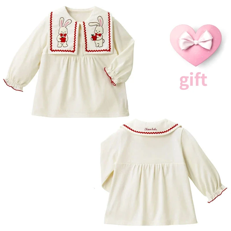Japanese Autumn Girl Long Sleeved Shirts Cartoon Rabbit Cute Tops Korean Kids Blouses Girls Clothes T-shirt Baby Tees Camisas
Japanese Autumn Girl Long Sleeved Shirts Cartoon Rabbit Cute Tops Korean Kids Blouses Girls Clothes T-shirt Baby Tees Camisas