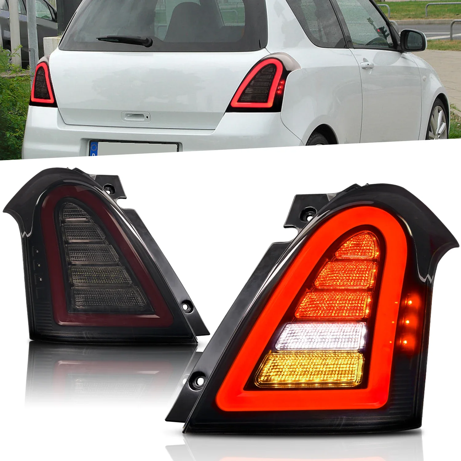 Архаичный высококачественный светодиодный задний фонарь для Suzuki Swift 2005-2016, задний фонарь с последовательным указателем поворота, парковочный фонарь, автомобильная лампа
Архаичный высококачественный светодиодный задний фонарь для Suzuki Swift 2005-2016, задний фонарь с последовательным указателем поворота, парковочный фонарь, автомобильная лампа