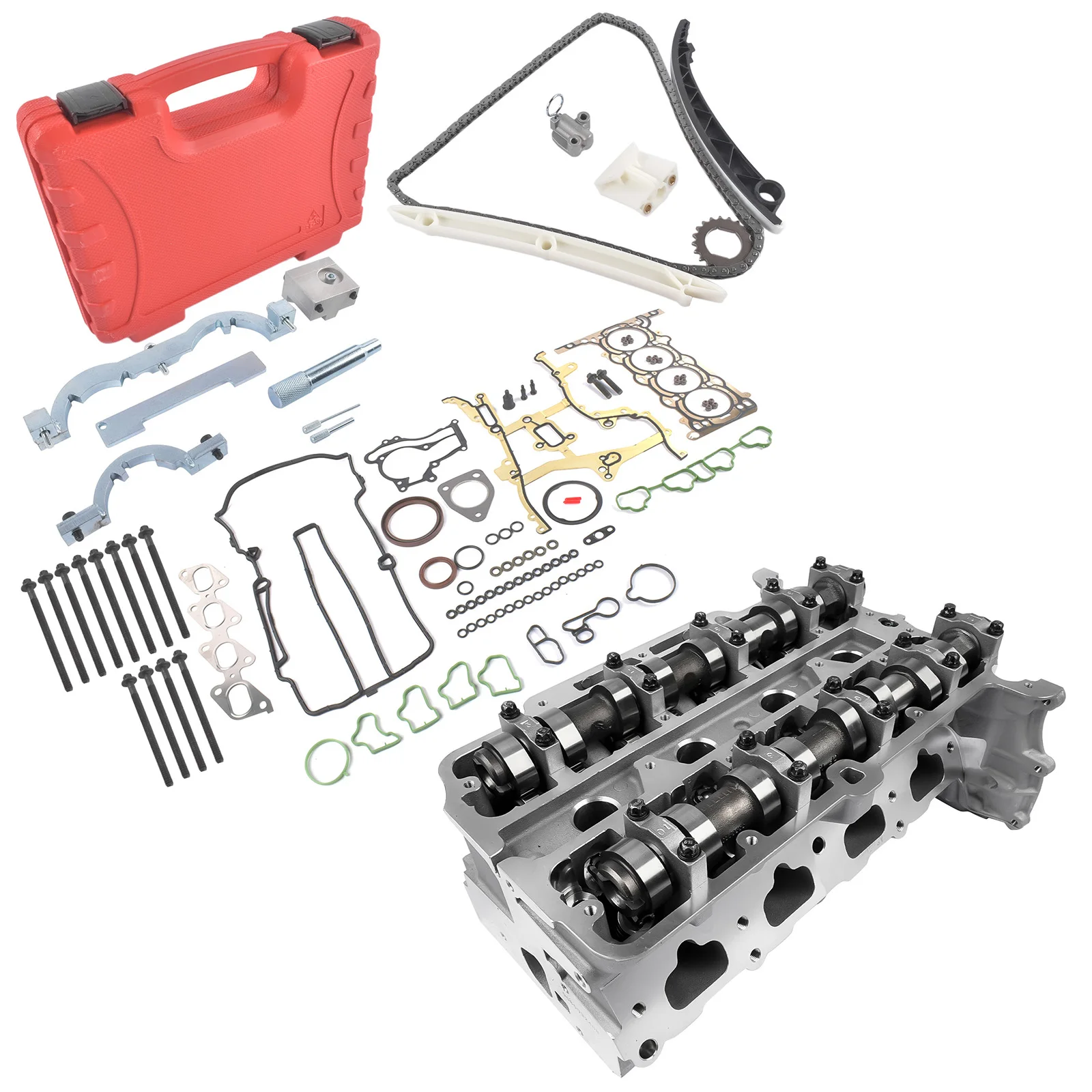 AP02 Complete Cylinder Head Assembly+Gasket+Timing Chain+Timing Tool Kit for Buick Encore Chevy Cruze 1.4L Sonic Trax 2011-2016m
AP02 Complete Cylinder Head Assembly+Gasket+Timing Chain+Timing Tool Kit for Buick Encore Chevy Cruze 1.4L Sonic Trax 2011-2016m