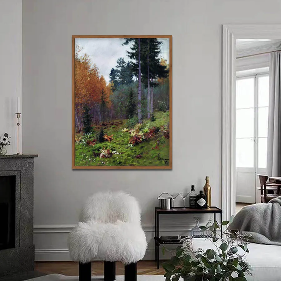 Famous oil painting reproduction of In the forest at autumn by Isaac Levitan hand painted landscape painting for living room
Famous oil painting reproduction of In the forest at autumn by Isaac Levitan hand painted landscape painting for living room