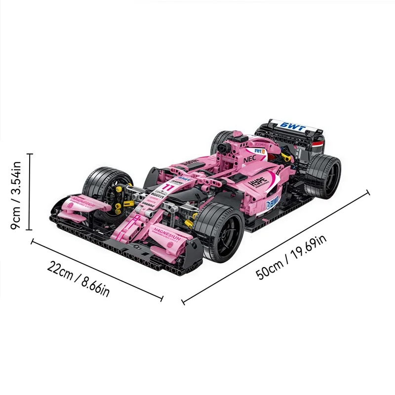 1116PCS Technical building blocks 1:10 Pink Formula 1 racing car bricks model kids boys girls birthday present toys For Kid Boy
1116PCS Technical building blocks 1:10 Pink Formula 1 racing car bricks model kids boys girls birthday present toys For Kid Boy