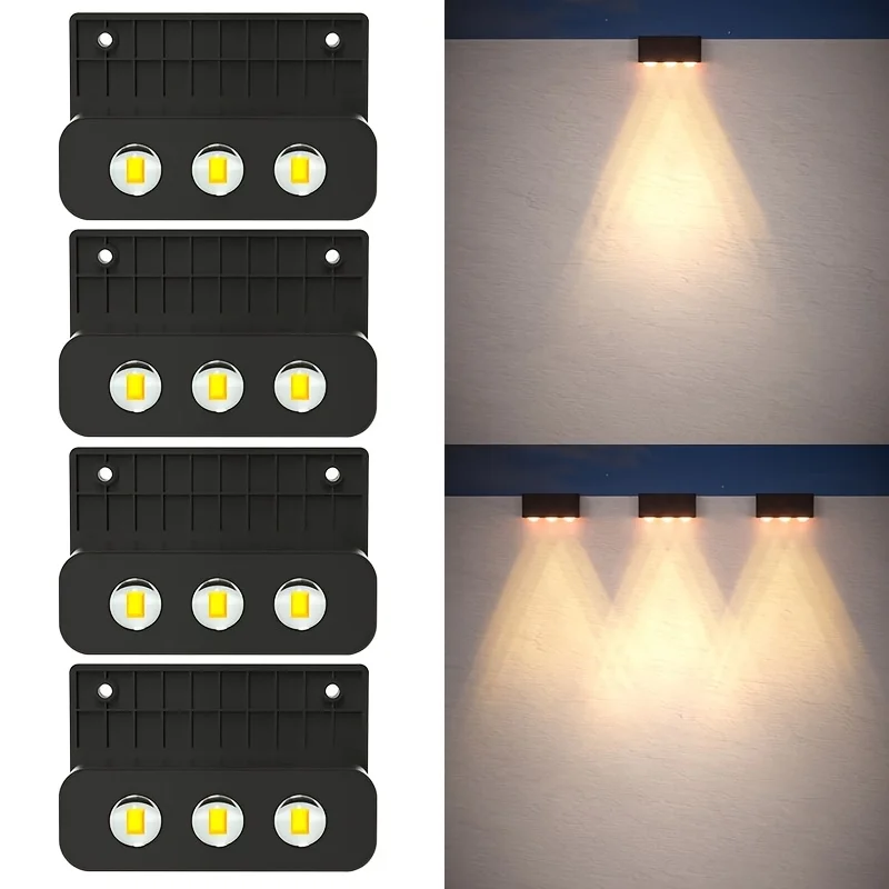 4Pc Solar Wall Lamp Non-Drill Fence Light Solar Powered Outdoor Waterproof LED Downlight for Railing Mailbox Balcony Deck Garden
4Pc Solar Wall Lamp Non-Drill Fence Light Solar Powered Outdoor Waterproof LED Downlight for Railing Mailbox Balcony Deck Garden