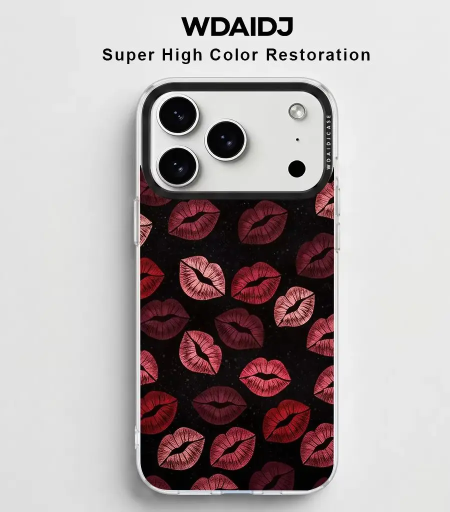 Deep Black Base With Gradient Red Lips Print Phone Case For iPhone 13 14 15 16 17 Romantic Vibe
Deep Black Base With Gradient Red Lips Print Phone Case For iPhone 13 14 15 16 17 Romantic Vibe