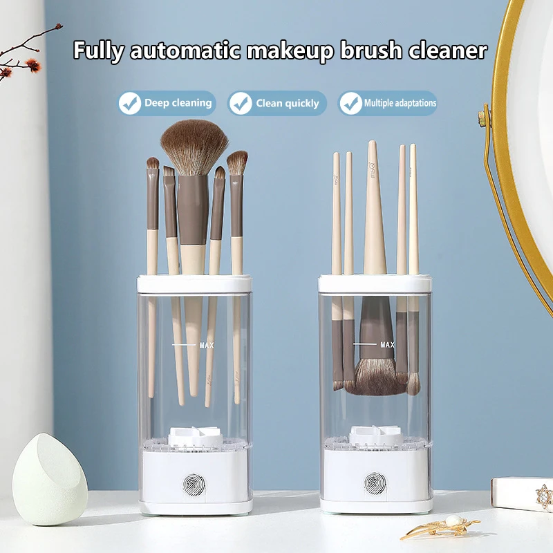 Makeup Brush Cleaner And Dryer Automatic Clean Makeup Brushes Washing Machine Silicone Makeup Brush Cleaning Tool
Makeup Brush Cleaner And Dryer Automatic Clean Makeup Brushes Washing Machine Silicone Makeup Brush Cleaning Tool