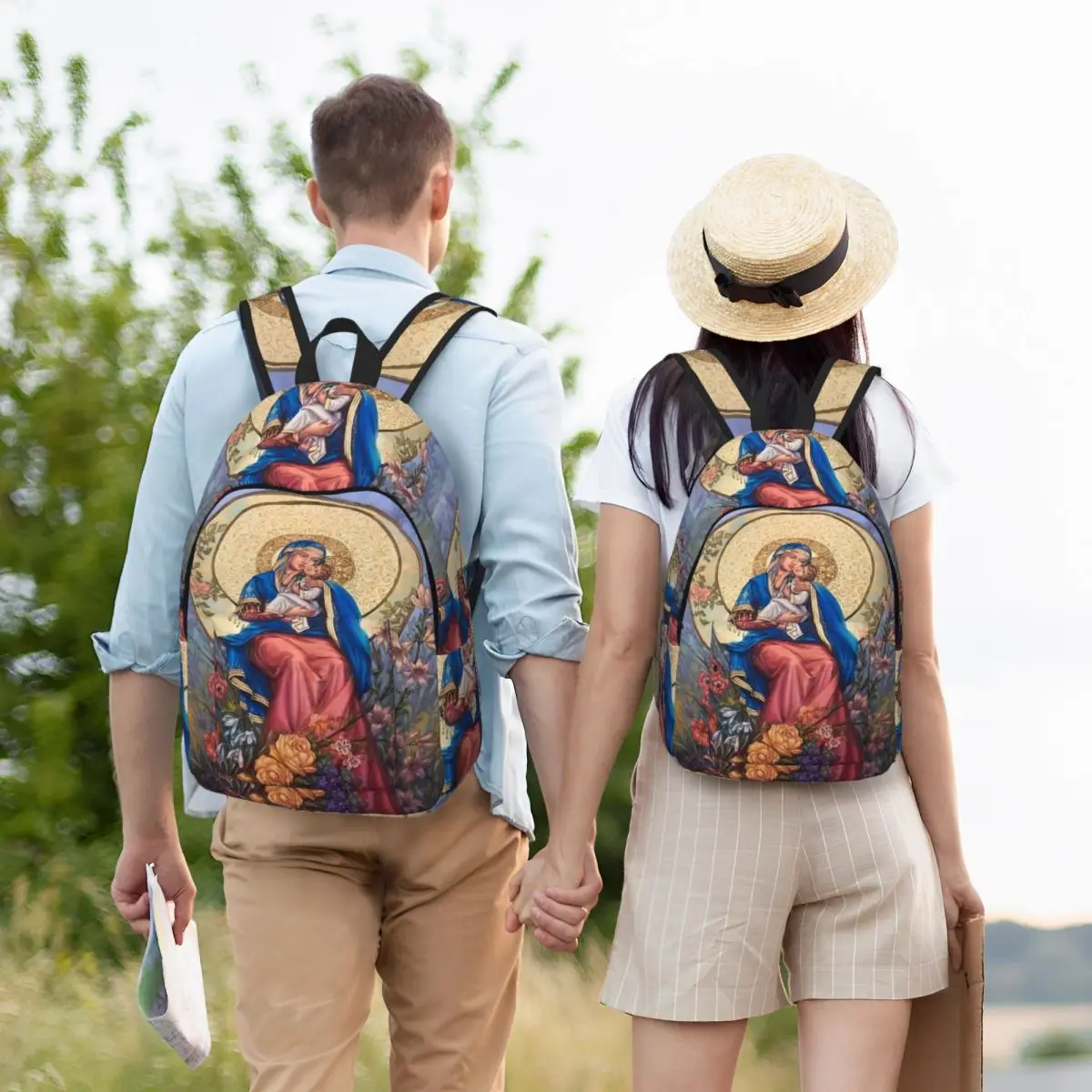 Virgin Mary Mother Of God Madonna Majka Bozja Student Backpack School Bag Hiking Daypack for Boys Girls Bookbag Shoulder Bags
Virgin Mary Mother Of God Madonna Majka Bozja Student Backpack School Bag Hiking Daypack for Boys Girls Bookbag Shoulder Bags