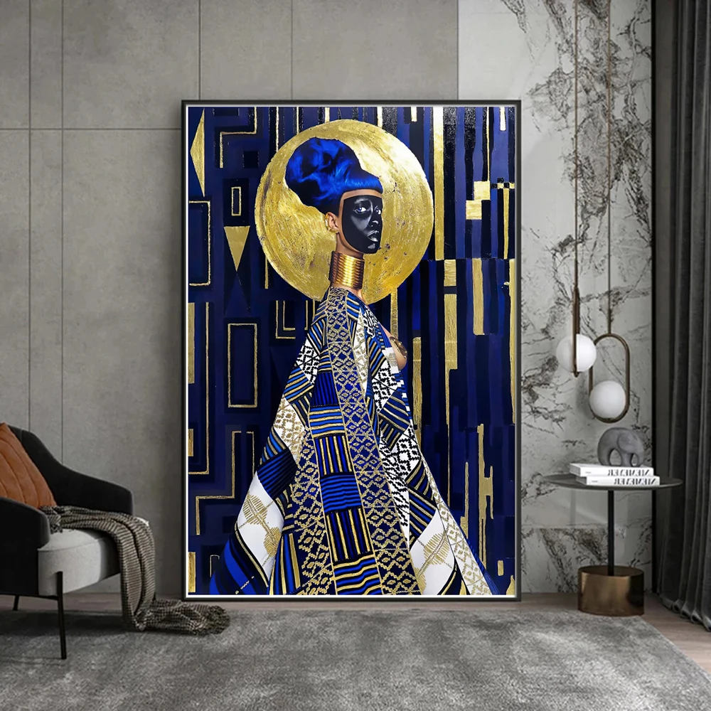 African Women Wall Art Canvas Painting Black Person Woman Gold Jewelry Posters And Prints Room Decoration Print Picture Cuadros
African Women Wall Art Canvas Painting Black Person Woman Gold Jewelry Posters And Prints Room Decoration Print Picture Cuadros