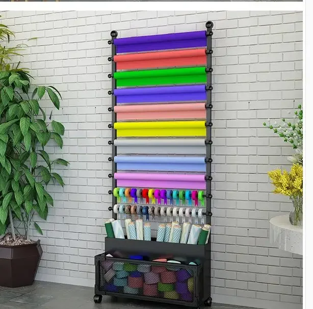 Floor-style flower shop ribbon ribbon storage display rack Flower wrapping paper rack cloth scarf towel display rack
Floor-style flower shop ribbon ribbon storage display rack Flower wrapping paper rack cloth scarf towel display rack
