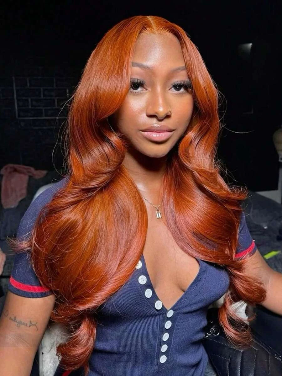 250% Density Ginger Orange Body Wave Lace Front Wigs Human Hair 13X4 HD Transparent Lace Frontal Wig #350 Colored Brazilian Human Hair Natural Hair
250% Density Ginger Orange Body Wave Lace Front Wigs Human Hair 13X4 HD Transparent Lace Frontal Wig #350 Colored Brazilian Human Hair Natural Hair
