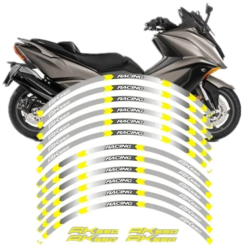 For KYMCO AK550 AK 550 Moto Parts Contour Wheel Decoration Decal Sticker - 2
For KYMCO AK550 AK 550 Moto Parts Contour Wheel Decoration Decal Sticker - 2