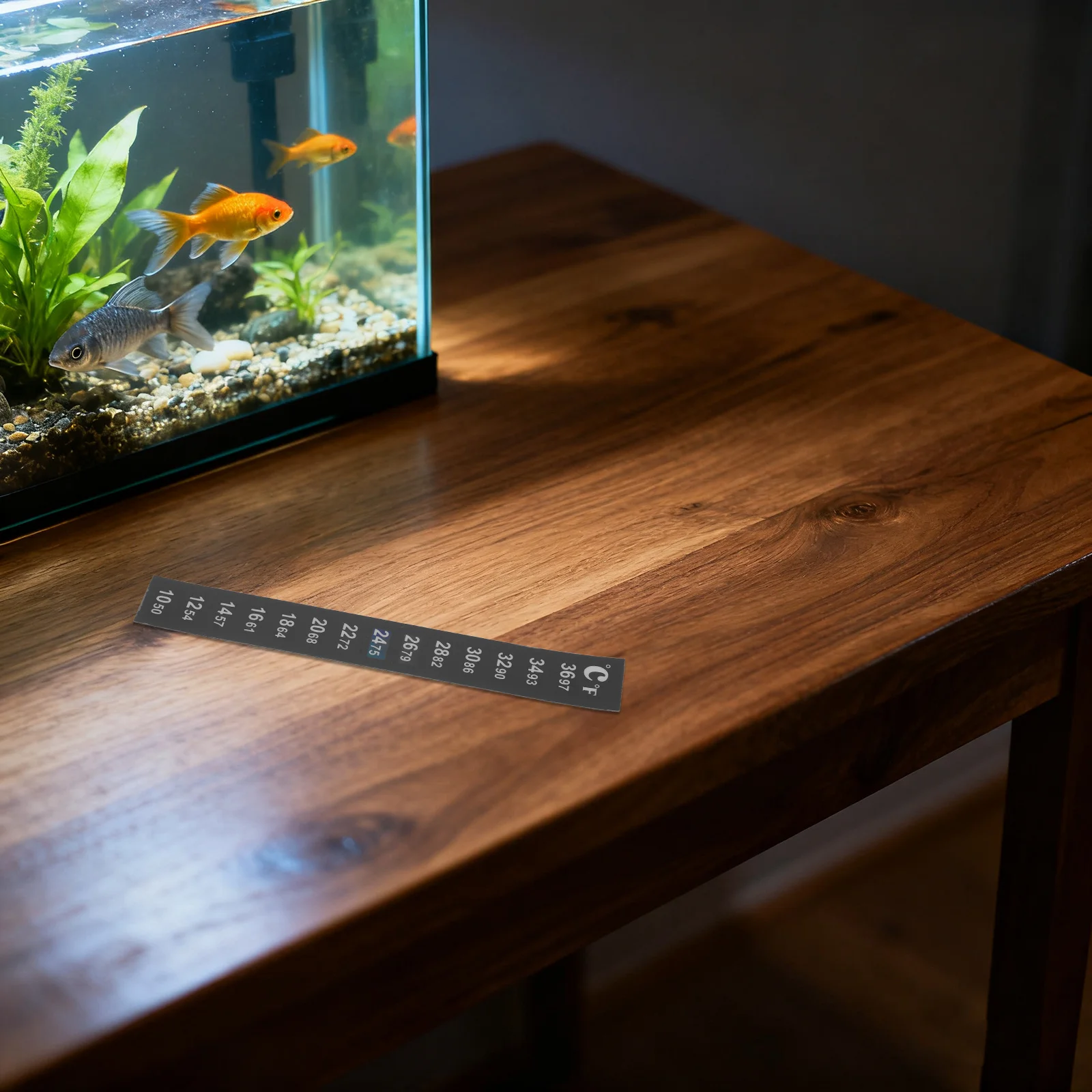 12Pcs Indoor LCD Temperature Strips Aquarium Thermometer Stickers for Fish Tank Brewing Water Temperature Test 0.71 X 5.11
12Pcs Indoor LCD Temperature Strips Aquarium Thermometer Stickers for Fish Tank Brewing Water Temperature Test 0.71 X 5.11