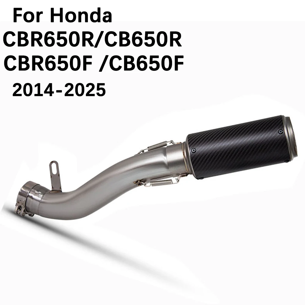For Honda CB650F CB650R CBR650R CBR650F 2014-2025 Slip on Motorcycle Exhaust Line Adapter Middle Pipe Connect Carbon Muffler New
For Honda CB650F CB650R CBR650R CBR650F 2014-2025 Slip on Motorcycle Exhaust Line Adapter Middle Pipe Connect Carbon Muffler New
