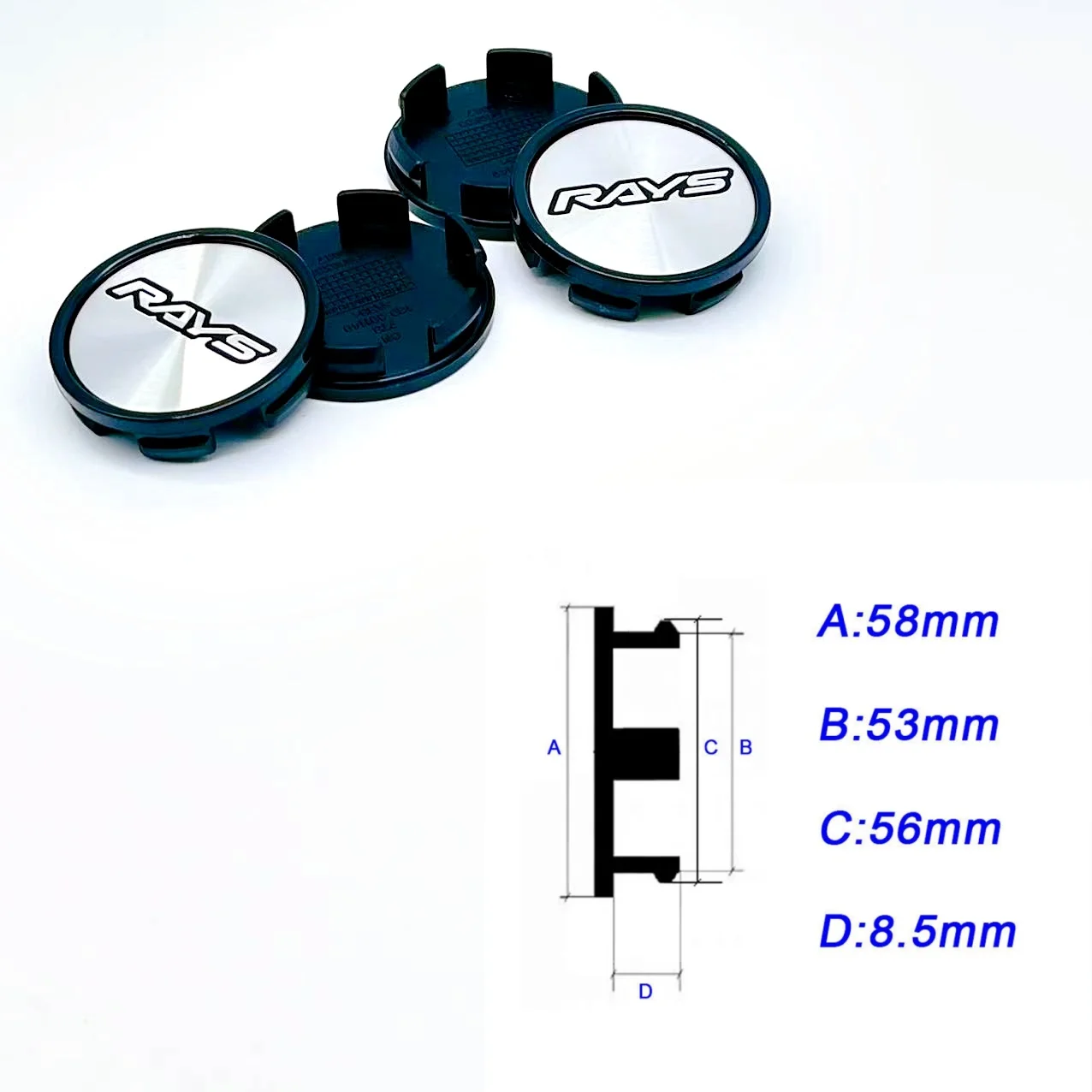 4pcs 58MM Car Wheel Center Caps With RAYS Racing Logo Emblem Wheels Hubcaps Auto Hub Rim Cover Replace Car Accessories
4pcs 58MM Car Wheel Center Caps With RAYS Racing Logo Emblem Wheels Hubcaps Auto Hub Rim Cover Replace Car Accessories