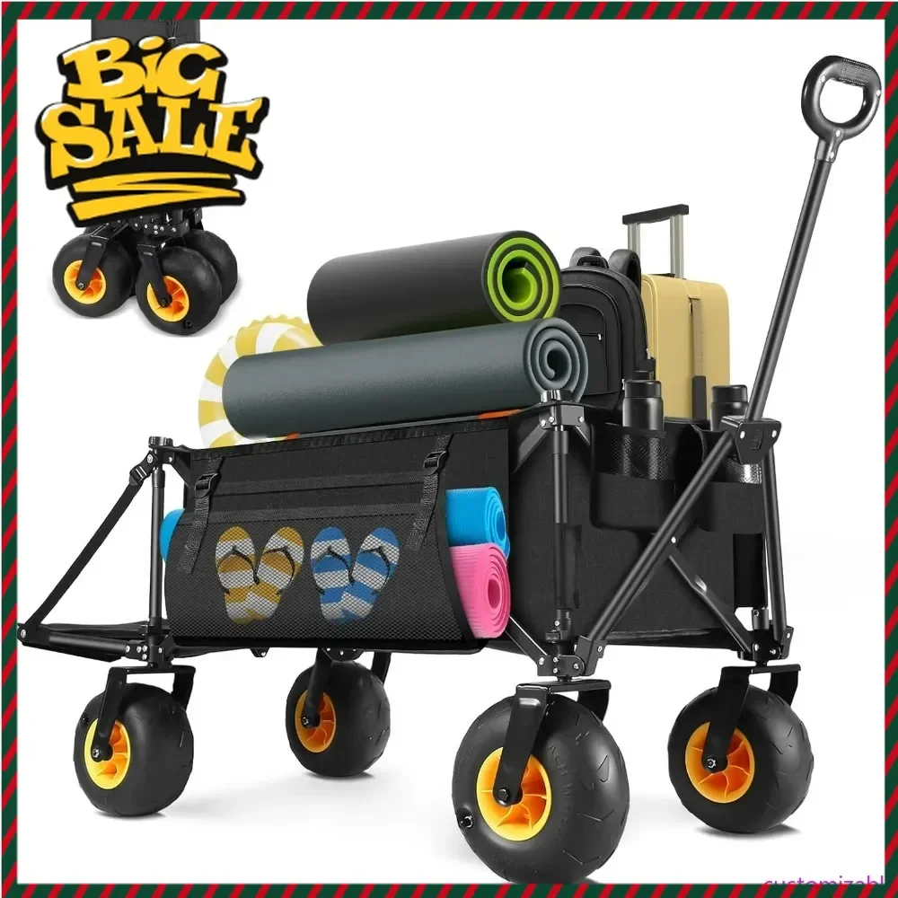 Hot salesDurable Outdoor Folding Beach Wagon with Inflatable All-Terrain Wheels and 220 LB Capacity
Hot salesDurable Outdoor Folding Beach Wagon with Inflatable All-Terrain Wheels and 220 LB Capacity