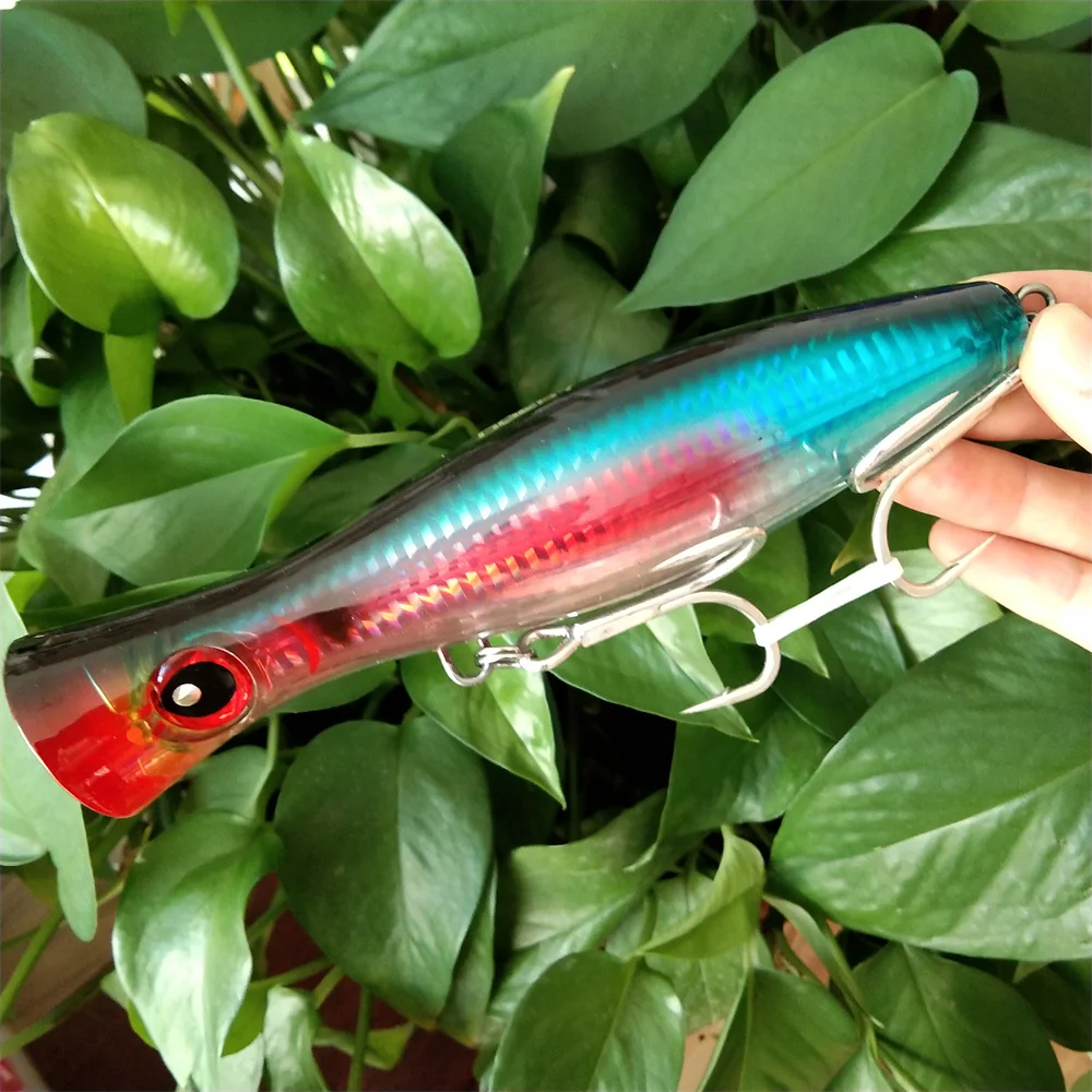Hot Sale 16cm 78g Popper Lure Topwater Floating Hard Bait High Quality Bionic Fishing Lure for Anglers
Hot Sale 16cm 78g Popper Lure Topwater Floating Hard Bait High Quality Bionic Fishing Lure for Anglers
