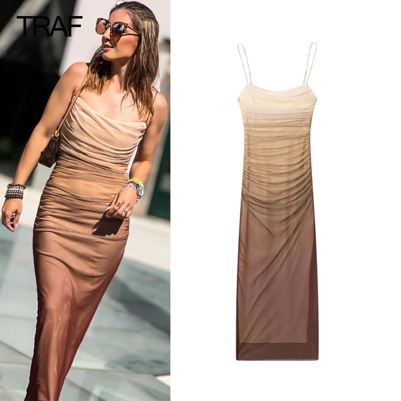 TRAF Womens Mesh Wrap Dress Tulle pleated Print dresses for Women 2024 Midi Casual Summer Female bodycon Slip Corset Dress
TRAF Womens Mesh Wrap Dress Tulle pleated Print dresses for Women 2024 Midi Casual Summer Female bodycon Slip Corset Dress