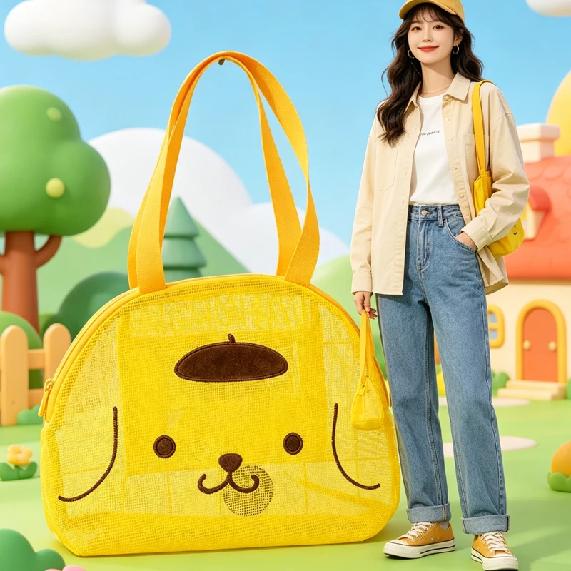 New Kawaii Cartoon Portable Hello Kittys Crossbody Bag Anime Wash Bag Storage Hollow Large Capacity One Shoulder Tote Bag
New Kawaii Cartoon Portable Hello Kittys Crossbody Bag Anime Wash Bag Storage Hollow Large Capacity One Shoulder Tote Bag