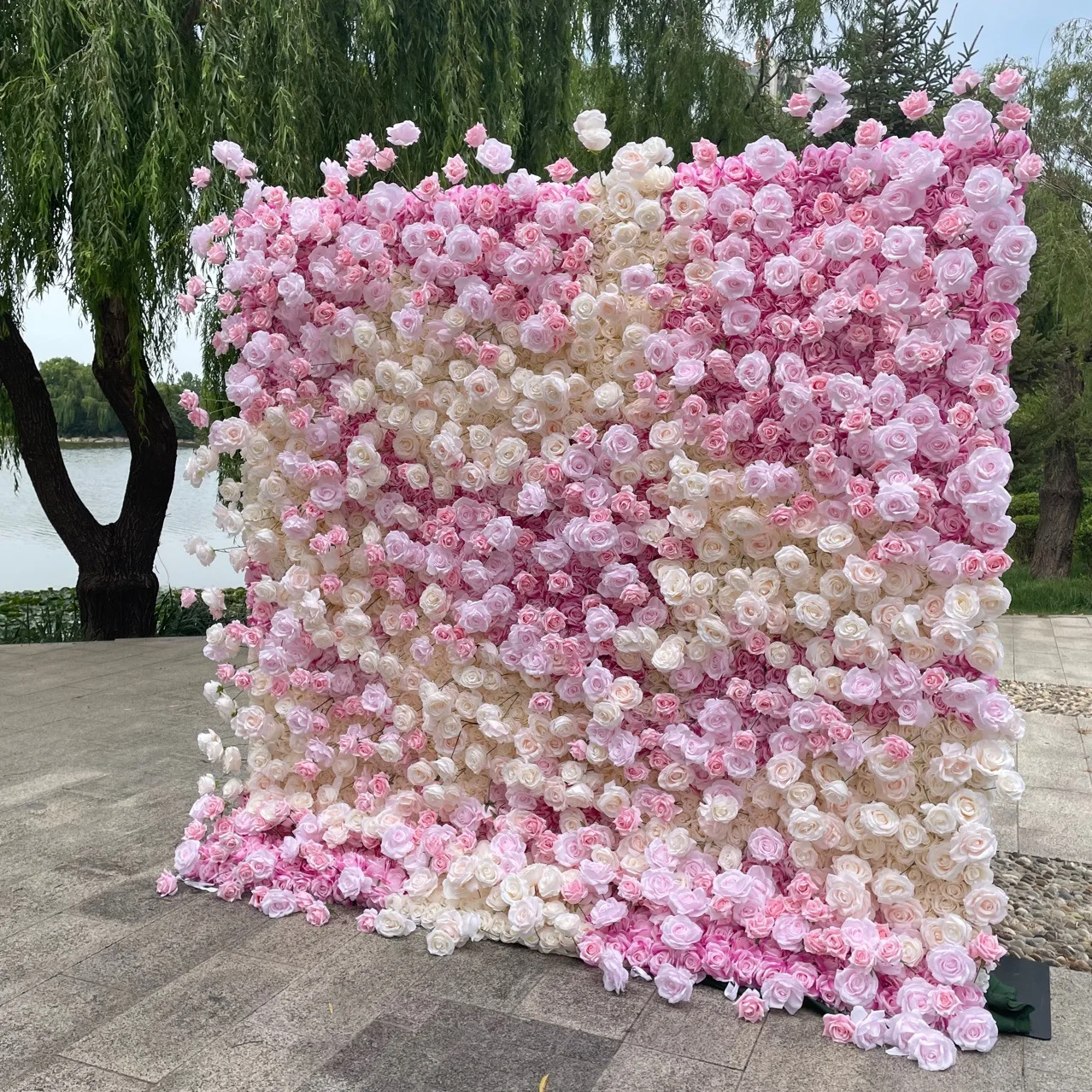 Fantasy Pink Purple White Pink Champagne Rose 3D Roll Cloth Artificial Flower Wall Wedding Stage Background Decoration Party
Fantasy Pink Purple White Pink Champagne Rose 3D Roll Cloth Artificial Flower Wall Wedding Stage Background Decoration Party