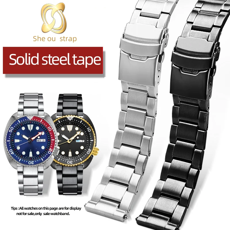 Ремешок из нержавеющей стали для часов SEIKO Watch, стальная цепь и серебристо-черный 22 мм с мужским ремешком для часов из твердой стали
Ремешок из нержавеющей стали для часов SEIKO Watch, стальная цепь и серебристо-черный 22 мм с мужским ремешком для часов из твердой стали