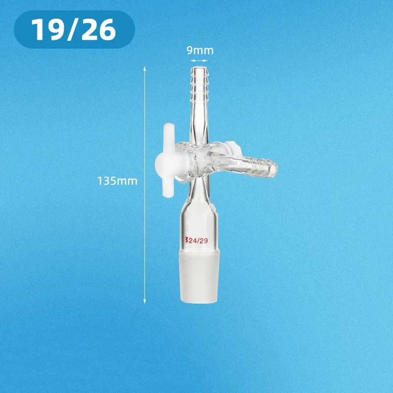 PTFE Piston Tee Joint 19/26 - Premium T-Shaped Extraction Connector with Dual-Way Pressure Head JVLAB
PTFE Piston Tee Joint 19/26 - Premium T-Shaped Extraction Connector with Dual-Way Pressure Head JVLAB