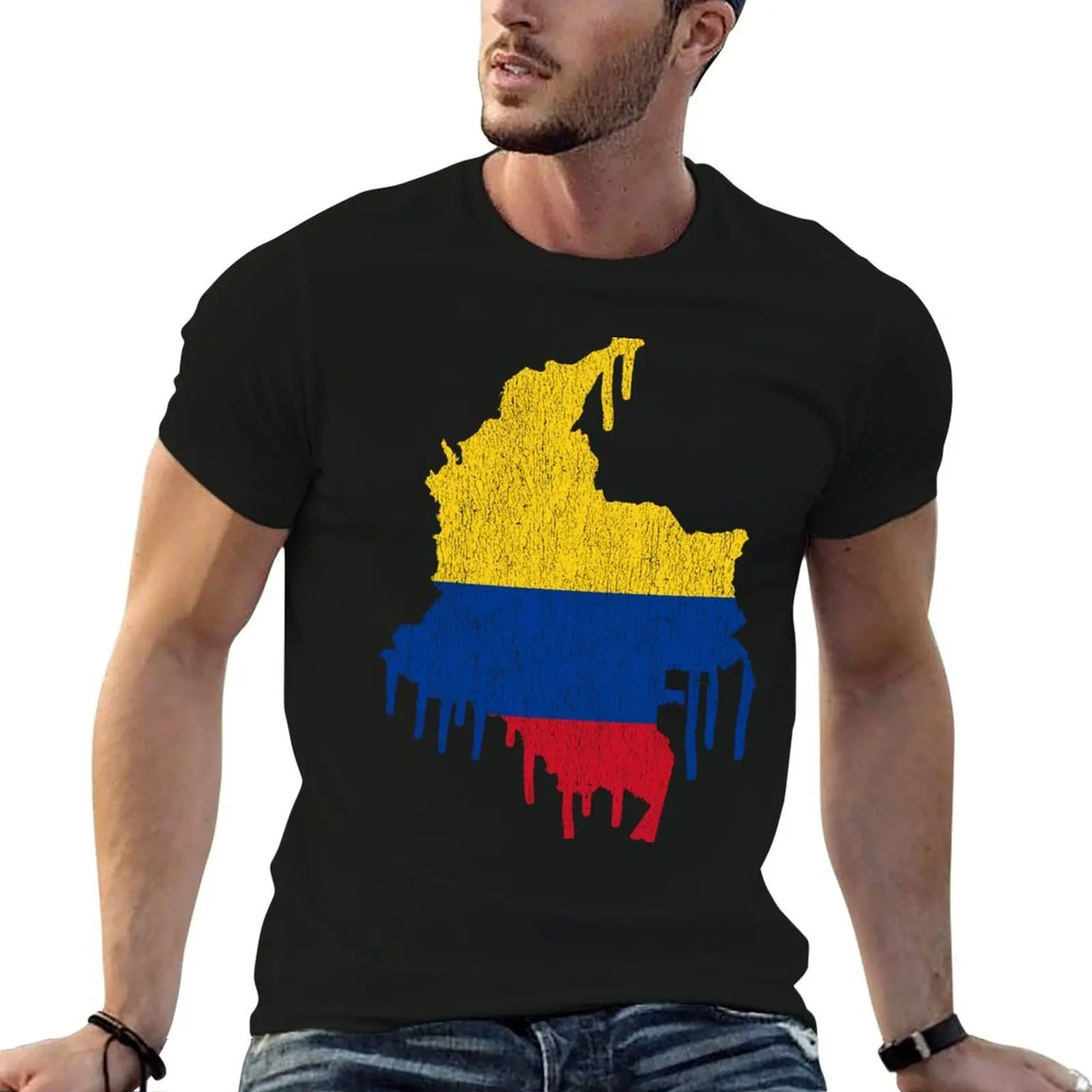 Colombia Paint Drip T-Shirt t shirts for man cotton funny t shirts for man graphic vintage t shirt custom print T-shirt
Colombia Paint Drip T-Shirt t shirts for man cotton funny t shirts for man graphic vintage t shirt custom print T-shirt
