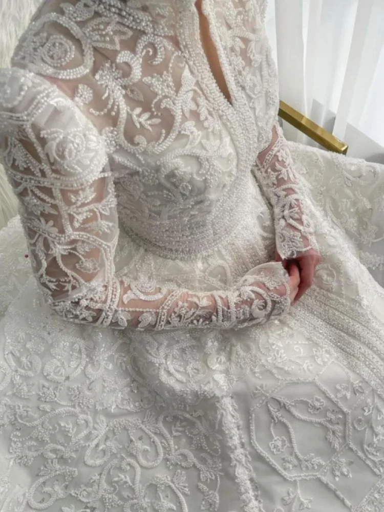 Grace White A-Line Gown Wedding Dresses Appliques Flower Pattern Lace Bridal Gowns Big Size Custom Size Colour vestidos de novia
Grace White A-Line Gown Wedding Dresses Appliques Flower Pattern Lace Bridal Gowns Big Size Custom Size Colour vestidos de novia
