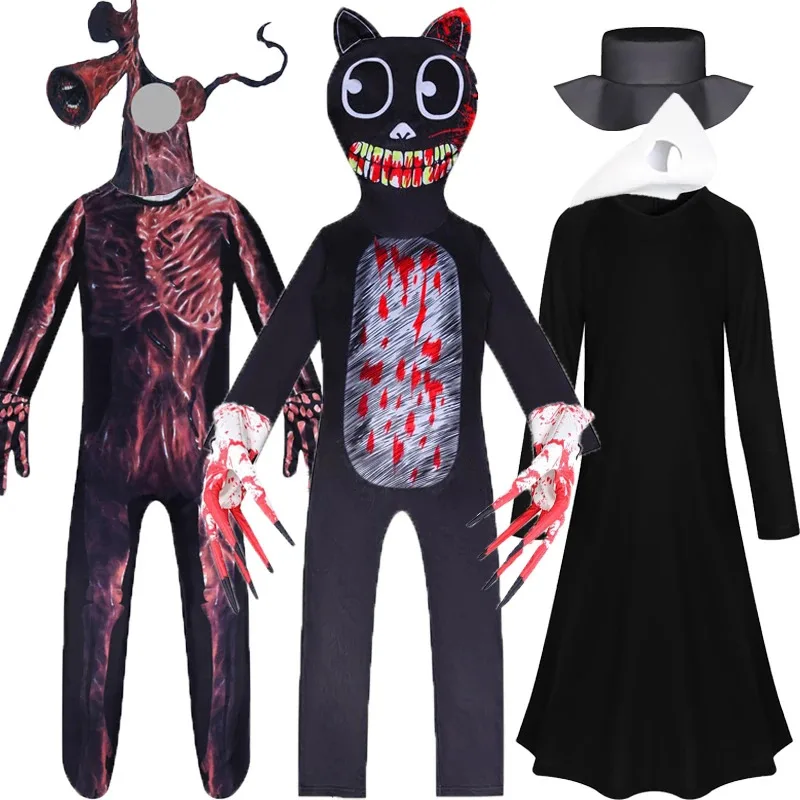 Scp Foundation Cartoon Cat Halloween Cosplay Costumes Siren Head Horror Funny Steampunk Plague Doctor Bird Clothing for Kids Boy
Scp Foundation Cartoon Cat Halloween Cosplay Costumes Siren Head Horror Funny Steampunk Plague Doctor Bird Clothing for Kids Boy