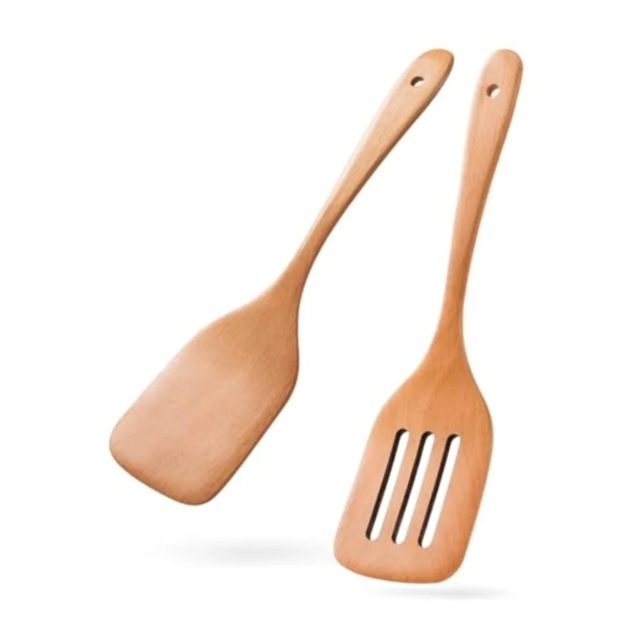 2PCS Wooden Spatulas for Cooking, 12 inch Wood Spatulas Set with Flat Wood Spatula and Slotted Spatula Beech Cooking Utensils f
2PCS Wooden Spatulas for Cooking, 12 inch Wood Spatulas Set with Flat Wood Spatula and Slotted Spatula Beech Cooking Utensils f