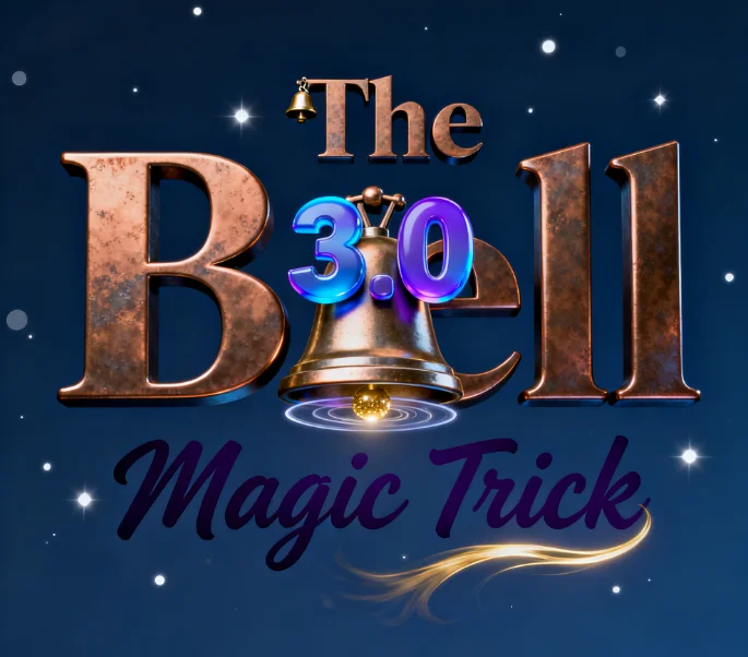 Волшебный трюк Bell 3.0 — ментализм и иллюзия крупным планом для сценических и уличных фокусов.
Волшебный трюк Bell 3.0 — ментализм и иллюзия крупным планом для сценических и уличных фокусов.