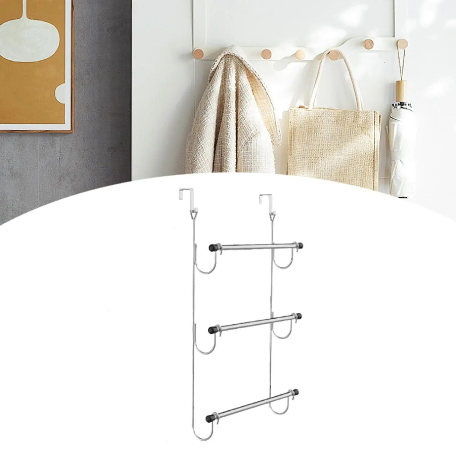 Настенный держатель для полотенец над дверью, портативный органайзер для хранения полотенец, многофункциональный, для шкафов и ванных комнат
Настенный держатель для полотенец над дверью, портативный органайзер для хранения полотенец, многофункциональный, для шкафов и ванных комнат