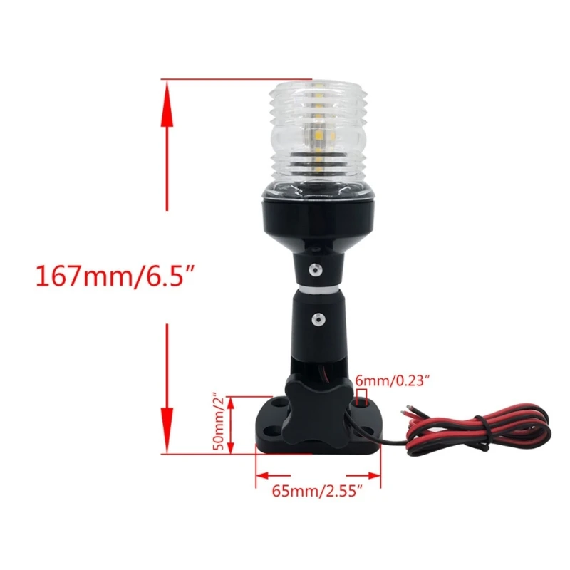 6 Inch Marine LED Navigation Light 360 Degree Visibility for Boats Yacht & Work Vessels 12V to 24V Waterproof Design
6 Inch Marine LED Navigation Light 360 Degree Visibility for Boats Yacht & Work Vessels 12V to 24V Waterproof Design