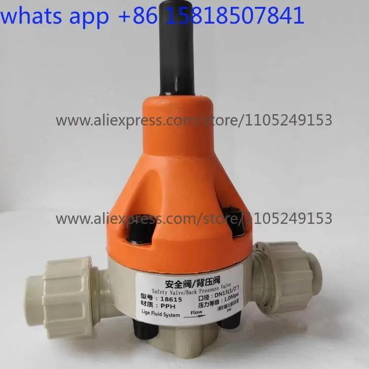 PPH Plastic Live-Joint Back Pressure Valve/Safety Valve 1.0/1.6Mpa Pressure Relief Relief Valve Corrosion Resistant
PPH Plastic Live-Joint Back Pressure Valve/Safety Valve 1.0/1.6Mpa Pressure Relief Relief Valve Corrosion Resistant