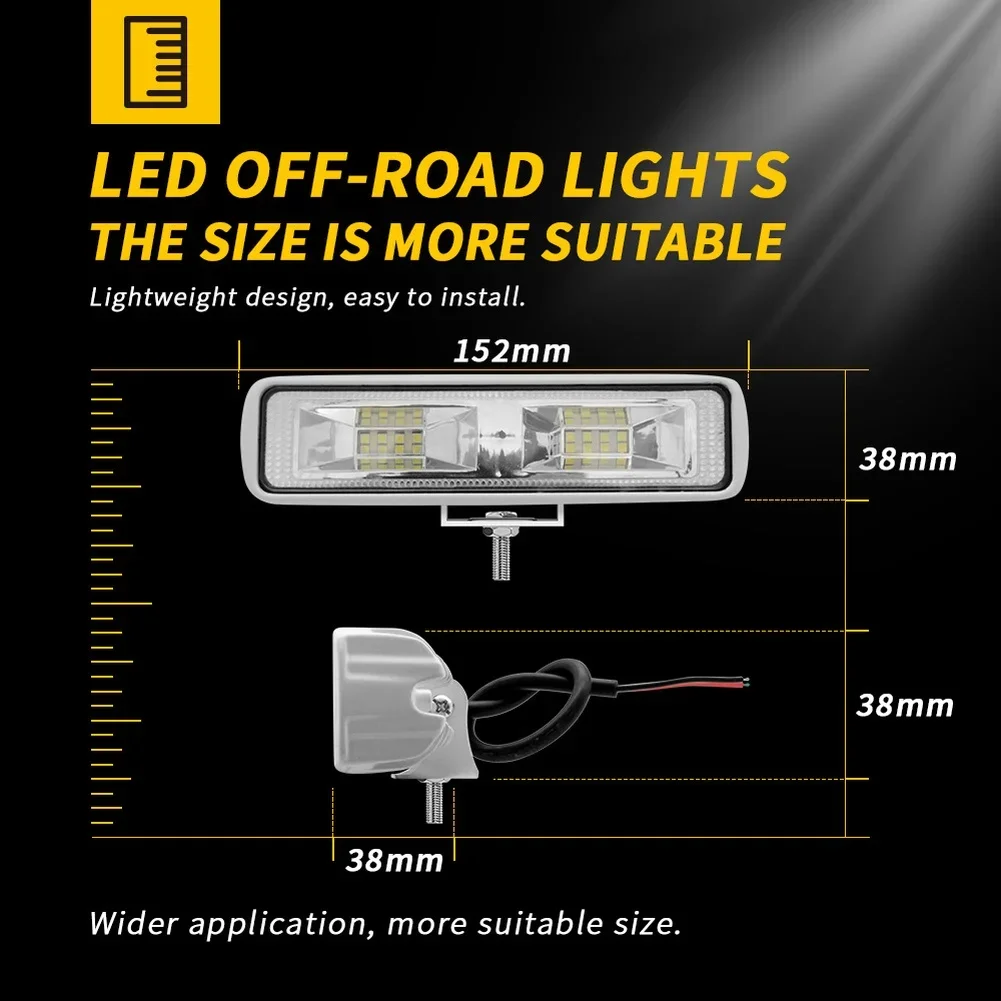 Car Work Lamp 6in LED Light Bar 15.2*3.8*3.8cm High Brightness Work Light Led Light Bar DC9-80V Voltage Range 12W LED Power
Car Work Lamp 6in LED Light Bar 15.2*3.8*3.8cm High Brightness Work Light Led Light Bar DC9-80V Voltage Range 12W LED Power