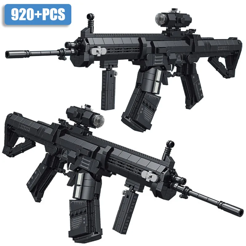 Военная Модель MOC 920 шт. 4 в 1, строительные блоки, искусственное оружие, самодельный Пистолет Desert Eagle AK12, оружие, искусственное оружие для мальчиков
Военная Модель MOC 920 шт. 4 в 1, строительные блоки, искусственное оружие, самодельный Пистолет Desert Eagle AK12, оружие, искусственное оружие для мальчиков