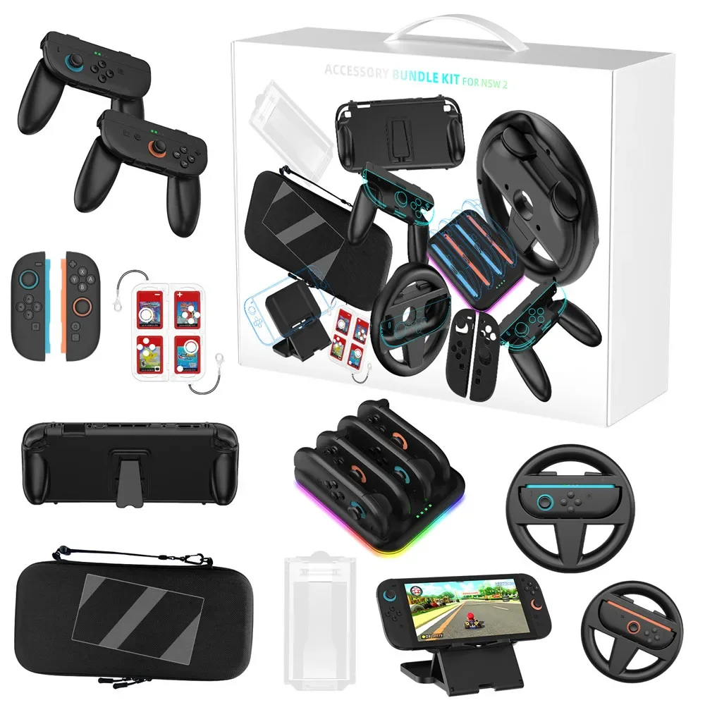 JYS-NS2293 for Switch 2 Host Grip Protective Case &Storage Bag& Charging Base &Wireless Game Steering Wheel
JYS-NS2293 for Switch 2 Host Grip Protective Case &Storage Bag& Charging Base &Wireless Game Steering Wheel