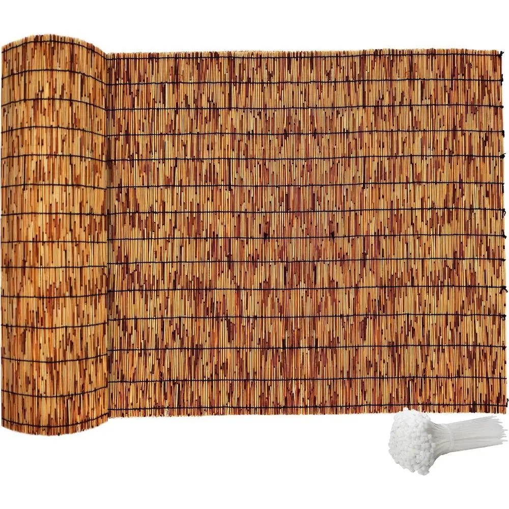 4 Feet Tall Bamboo Privacy Screen for Outdoor Spaces and Patios, 4x16ft Natural Reed Fencing for Garden and Balcony Privacy
4 Feet Tall Bamboo Privacy Screen for Outdoor Spaces and Patios, 4x16ft Natural Reed Fencing for Garden and Balcony Privacy