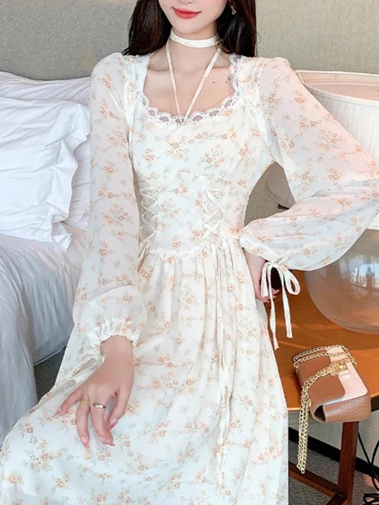 Women's Y2K Midi Dress Korean Fashion Sweet Retro Flower Party Full Sleeve Spring Elegant Casual Lace Dresses for Women
Women's Y2K Midi Dress Korean Fashion Sweet Retro Flower Party Full Sleeve Spring Elegant Casual Lace Dresses for Women