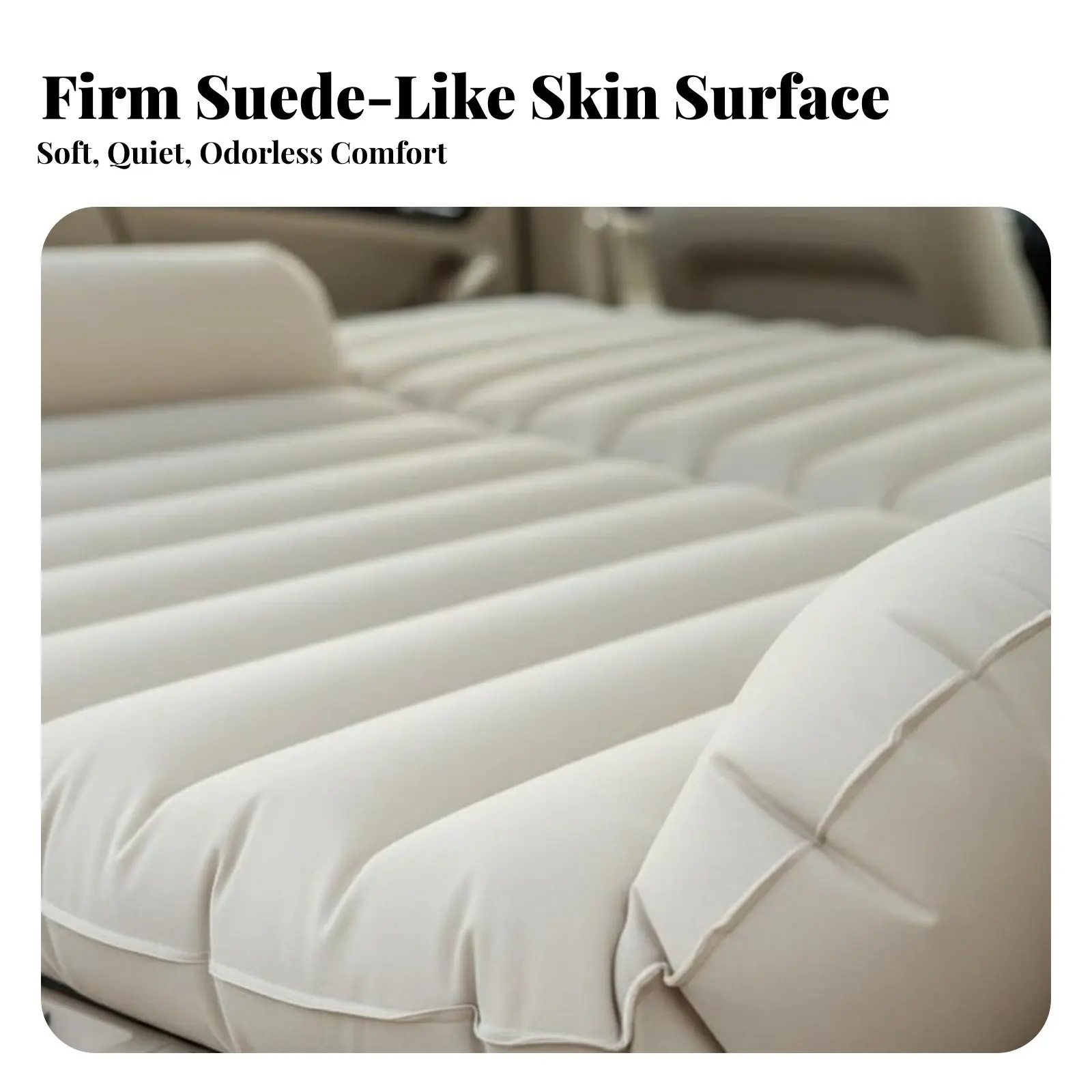 Car Air Mattress, Double Inflatable Bed for SUV Sedan, Outdoor Camping, Thickened PVC, Coral Plush, Portable
Car Air Mattress, Double Inflatable Bed for SUV Sedan, Outdoor Camping, Thickened PVC, Coral Plush, Portable