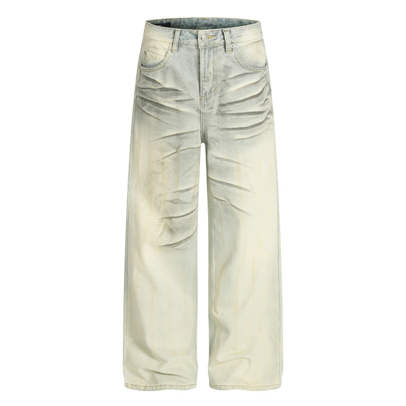 Мужские джинсы Niche Design: широкие, прямые, в американском стиле, с эффектом потертости и контрастными вставками, стильные брюки для мужчин
Мужские джинсы Niche Design: широкие, прямые, в американском стиле, с эффектом потертости и контрастными вставками, стильные брюки для мужчин