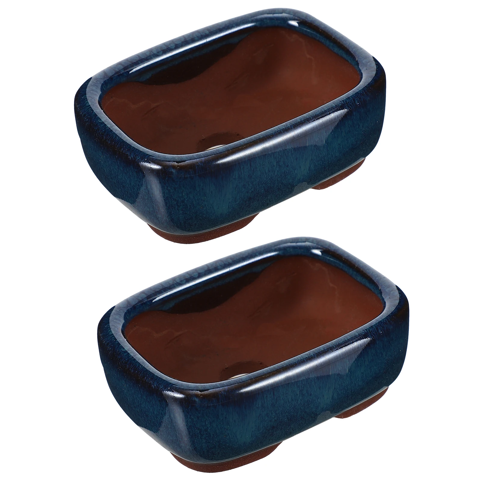 2 Pcs Rectangle Ceramic Flowerpot Bonsai Pots Vintage Ceramics Decorative Planter Porcelain
2 Pcs Rectangle Ceramic Flowerpot Bonsai Pots Vintage Ceramics Decorative Planter Porcelain