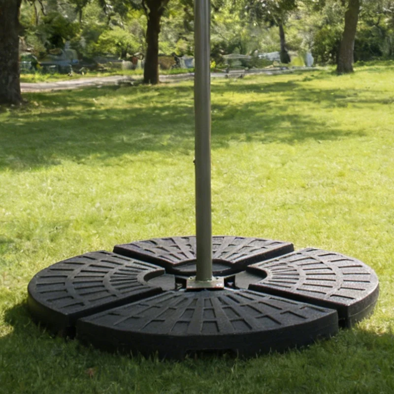 Heavy-Duty Cantilever Umbrella Base, 4-Panel Refillable Water/Sand Weight, 220 lbs, Weatherproof HDPE, Metal Lock Hooks, Stackable Portable Black for Backyard Lawn Pool
Heavy-Duty Cantilever Umbrella Base, 4-Panel Refillable Water/Sand Weight, 220 lbs, Weatherproof HDPE, Metal Lock Hooks, Stackable Portable Black for Backyard Lawn Pool
