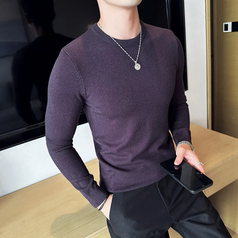 Модальный свитер с защитой от катышков, мужская одежда, осень-зима 2024, новый мужской повседневный свитер с круглым воротником и длинными рукавами, облегающие пуловеры
Модальный свитер с защитой от катышков, мужская одежда, осень-зима 2024, новый мужской повседневный свитер с круглым воротником и длинными рукавами, облегающие пуловеры